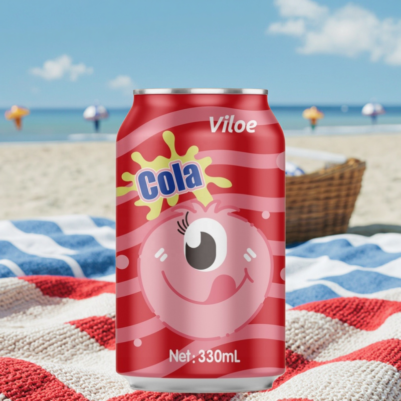 Viloe 330ml Carbonated Soft Drink 24-Carton Flavored with Cola Lemon Orange Other Beverages