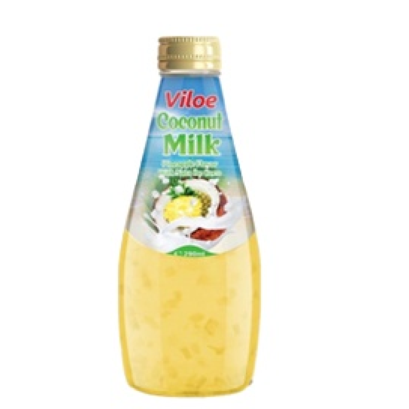 Viloe Healthy 290ml Coconut Milk Drink Strawberry Flavor Concentrate Filtered Beverage in Hala Certified Cup Made Vietnam