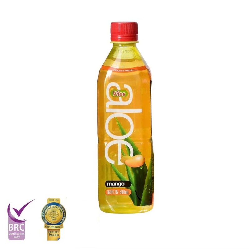 Viloe Mango Pomegranate Guava Flavored Aloe Juice Soft Drink with Pulp