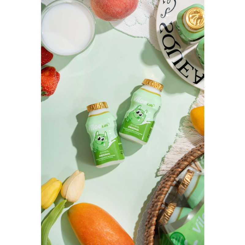 Viloe Life Original Flavor Lactobacillus Drink 100ml*4 Pack Unique and Refreshing Taste Bottle Packaging