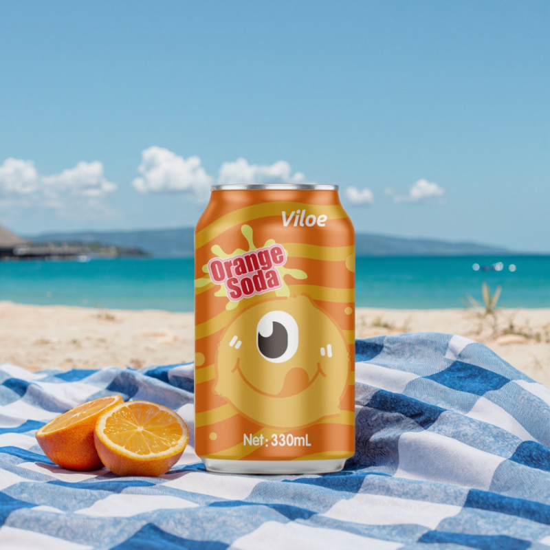 Viloe 330ml Carbonated Soft Drink 24-Carton Flavored with Cola Lemon Orange Other Beverages