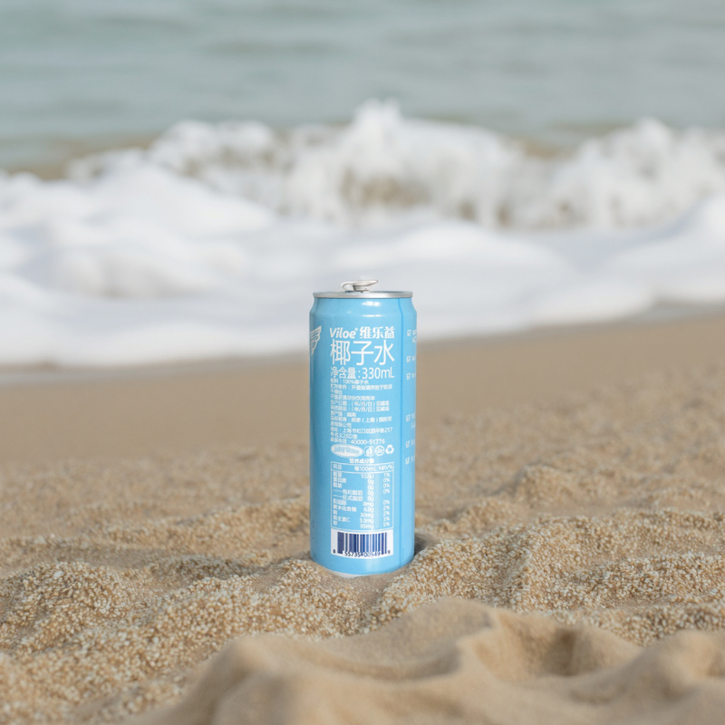 Viloe Natural Energy 330ml Pure Coconut Water in Can Vitamin Drink Box Packaging Other Beverages