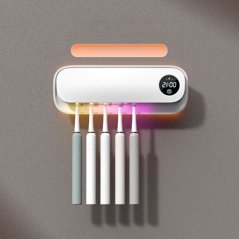 Toothbrush Sanitizer Factory - Wall Mounted UVC Rechargeable Sterilizer