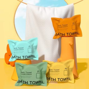 Disposable Bath Towel Factory - 140x70 85gsm Compressed Cotton Wood Fiber