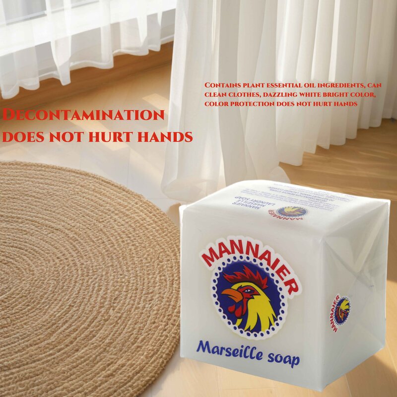Marseille Laundry Soap Factory - 300g Chicken Head Design Bar