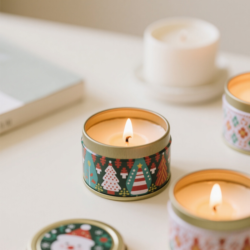 Aromatherapy Candle Factory - Custom Soy Wax with Crystals Dried Flowers