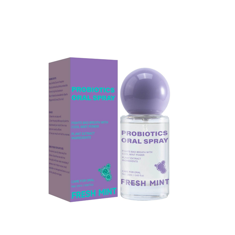 Probiotic Oral Spray Factory - 20ml Breath Freshener Neutral Packaging