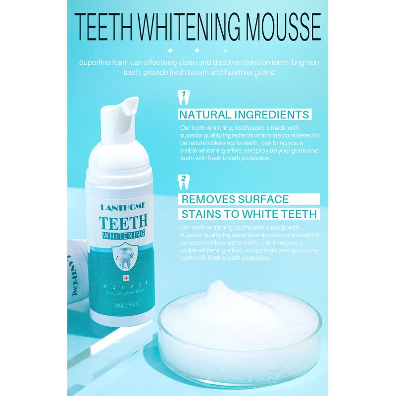 Teeth Whitening Mousse Factory - Multi-Purpose Oral Care Fresh Breath Foam
