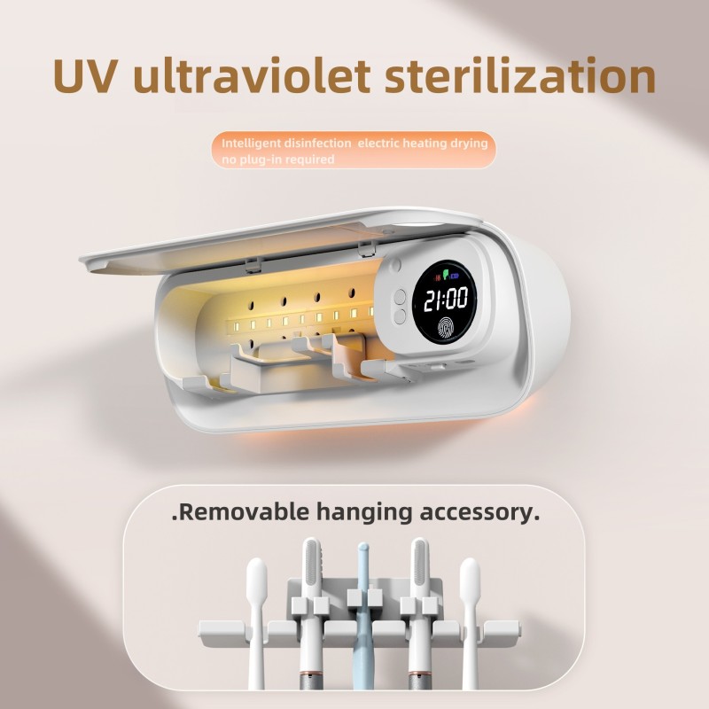 Toothbrush Sanitizer Factory - Wall Mounted UVC Rechargeable Sterilizer