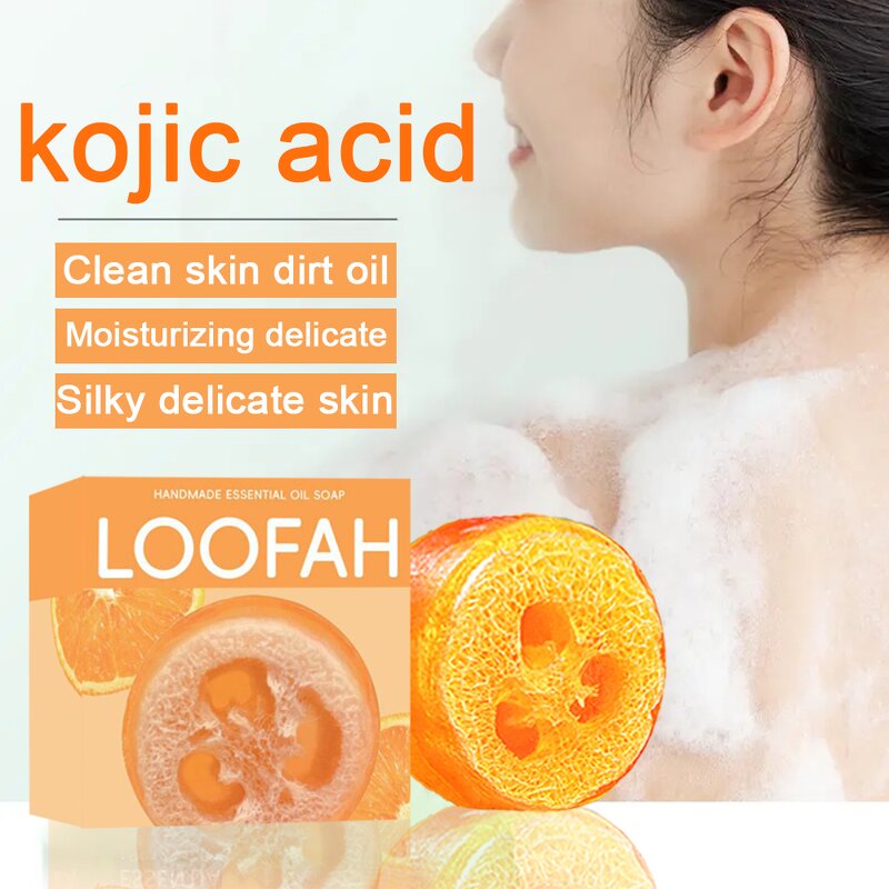 Exfoliating Soap Factory - Natural Handmade Pumpkin Luffa Fiber Bar