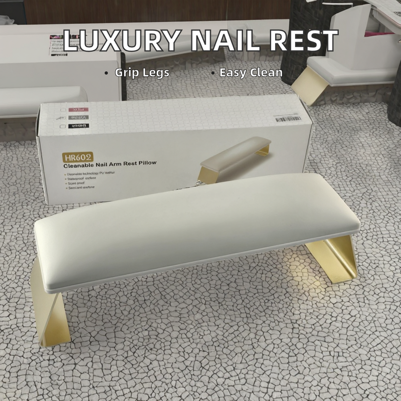 Nail Tech Arm Rest Factory - Luxury Professional Black Leather Hand Rest