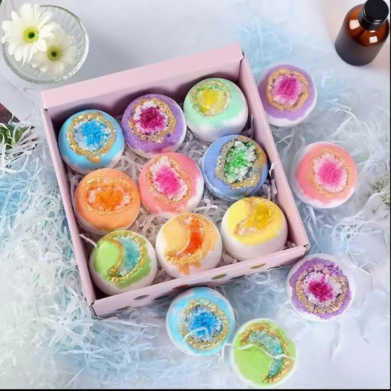 Bath Bomb Factory - Custom Handmade Gift Set Natural Hemp Moisturizing