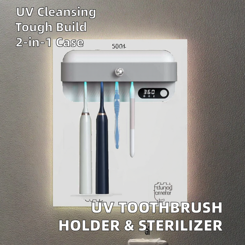 UV Toothbrush Sanitizer Factory - OEM Double Use Case with Drying