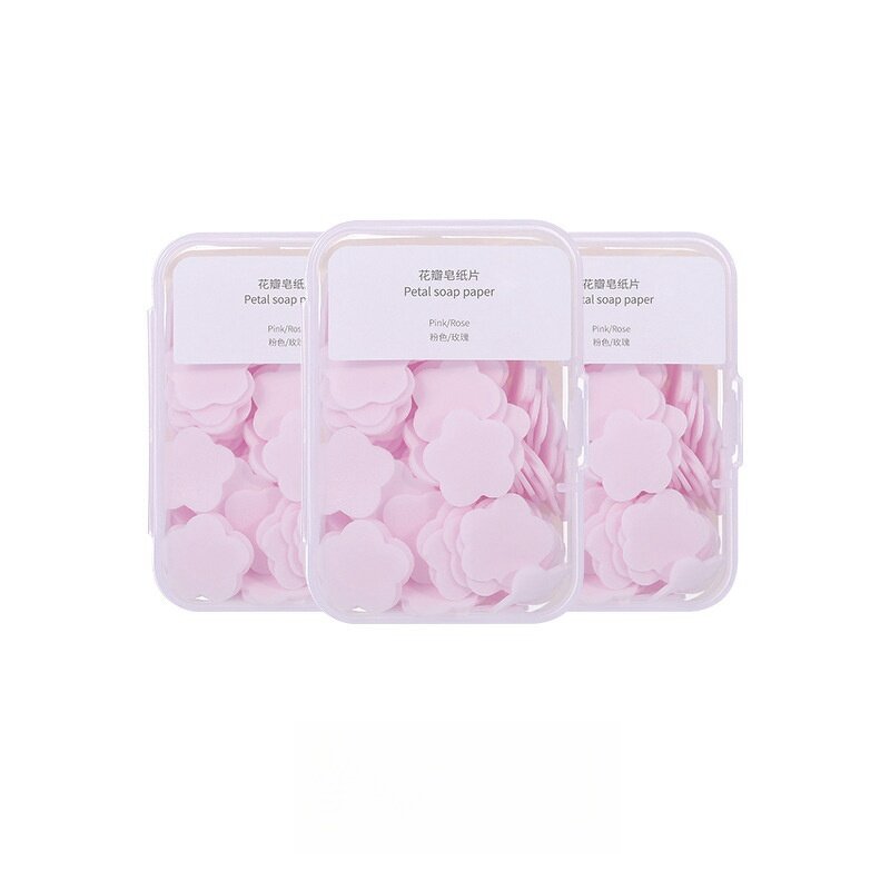 Disposable Hand Soap Sheets Factory - Portable Travel Soluble Petal Soap