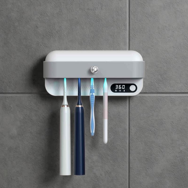 UV Toothbrush Sanitizer Factory - OEM Double Use Case with Drying