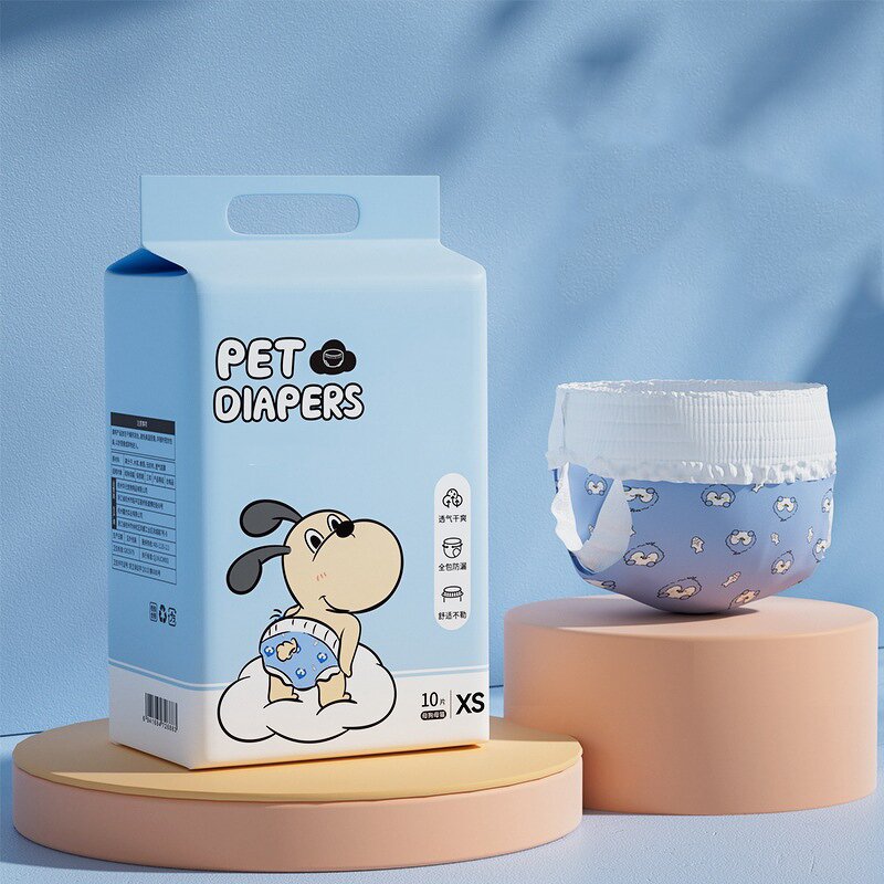 Disposable Dog Diaper Manufacturer - Factory Custom Female Male Cotton 10 Pcs/Bag