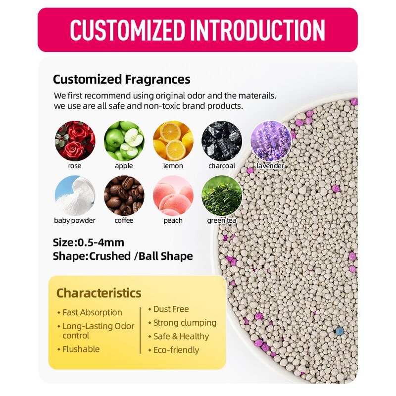 Natural Bentonite Cat Litter Manufacturer - Fast Delivery Low Dust Highly Absorbent