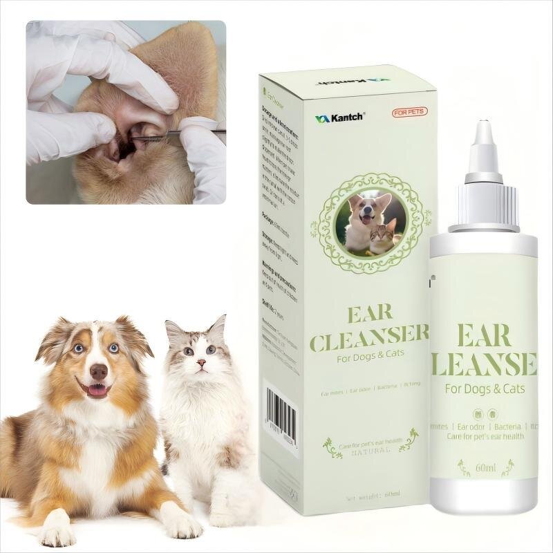 Pet Herbal Ear Cleaner Drops Manufacturer - Natural for Itchy Stinky Dog Cat Ears