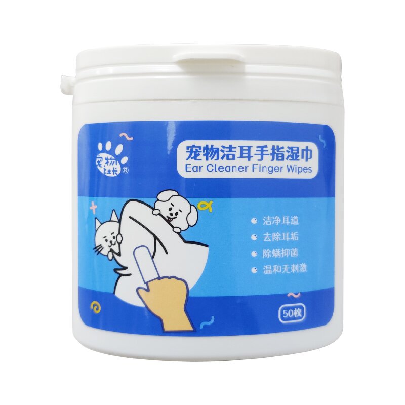 Pet Ear Care Wipes Manufacturer - Eco-Friendly Natural Dog Cat Finger Wipes