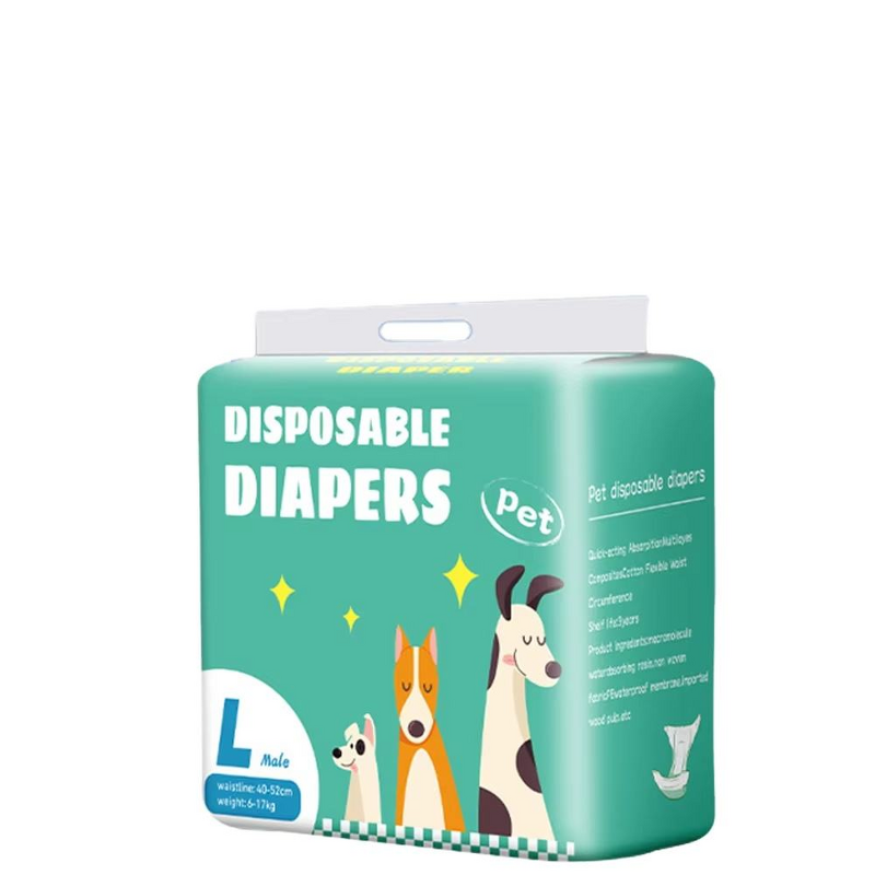 Disposable Dog Diaper Manufacturer - Factory Custom Pet Diapers Cotton 10 Pcs/Bag