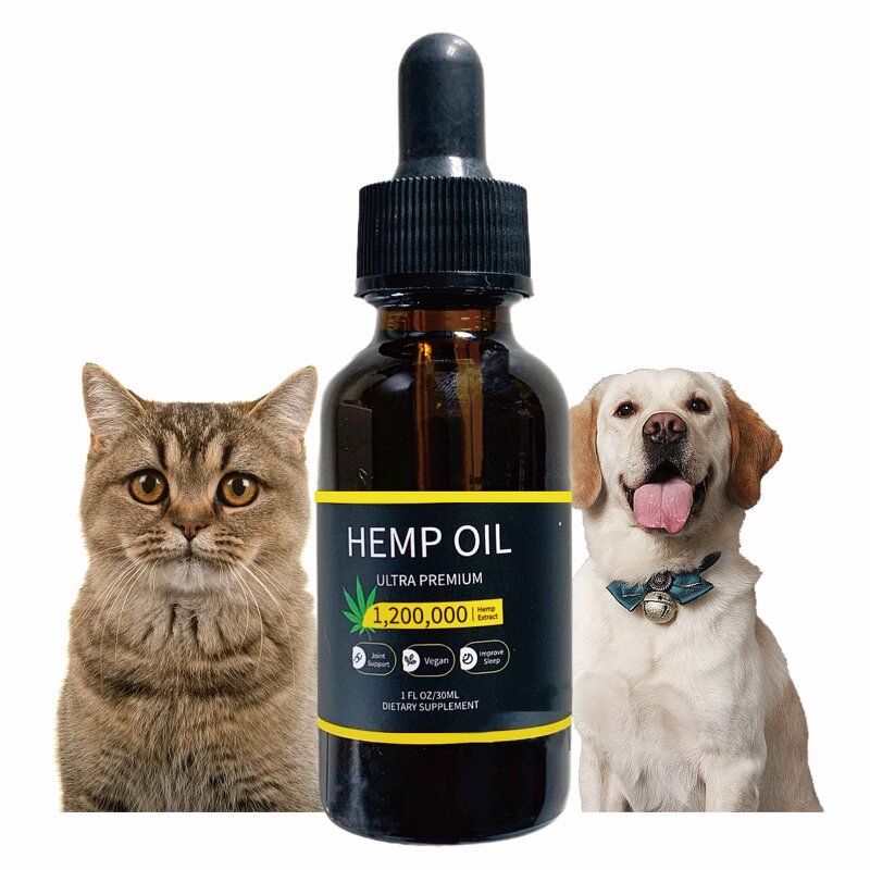 Pet Hemp Oil Factory - OEM Organic Drops with Omega 3-6-9 for Pets