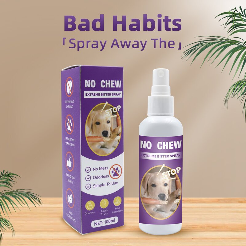 Dog No Chew Spray Manufacturer - 100ML Natural Bitter to Stop Chewing