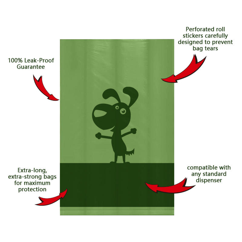 Dog Poop Bags Manufacturer - 100% Biodegradable Custom Printed