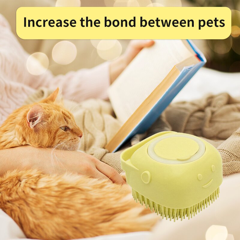 Pet Bath Brush Manufacturer - Good Quality Silicone Massage Bath Brush