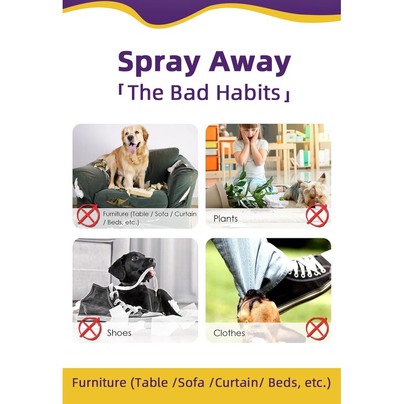 Dog No Chew Spray Manufacturer - 100ML Natural Bitter to Stop Chewing