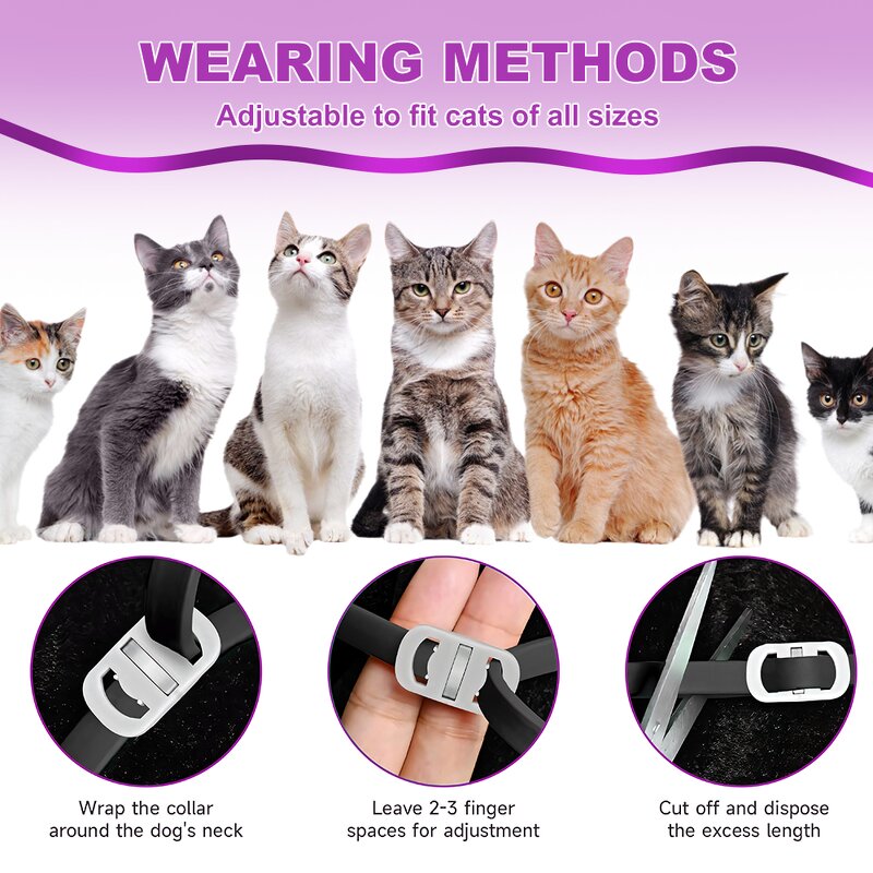 Cat Calming Collar Manufacturer - OEM Adjustable Waterproof 30-Day Relief