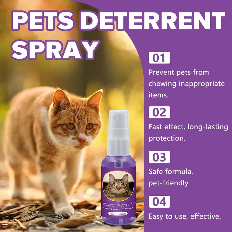 Cat Deterrent Spray Factory - Natural Repellent for Furniture Safe Indoor