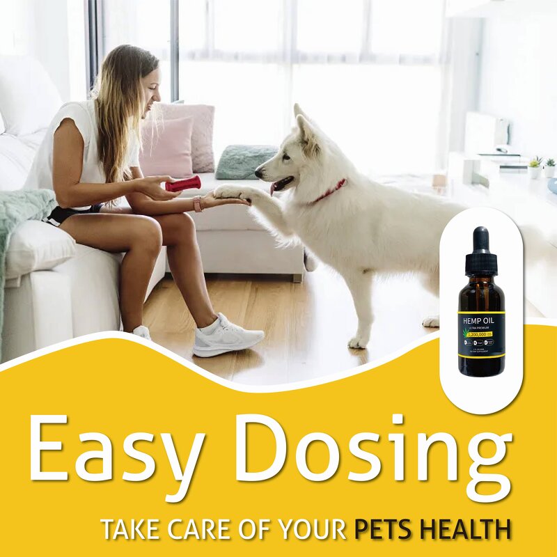 Pet Hemp Oil Factory - Omega Fatty Acids Drops for Hip Joint Skin