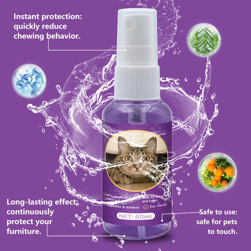 Cat Deterrent Spray Supplier - Natural Indoor Outdoor Urine Marking Anti-Scratch