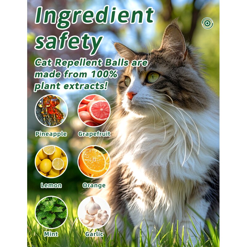 Cat Deterrent Balls Manufacturer - 10 Pack Outdoor Natural Oil Keep Cats Off