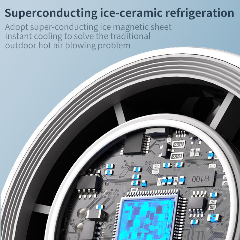 Rechargeable Portable High-Speed Cooling Small Fan Cute USB Folding Neck-Hanging Handheld Mini Fan