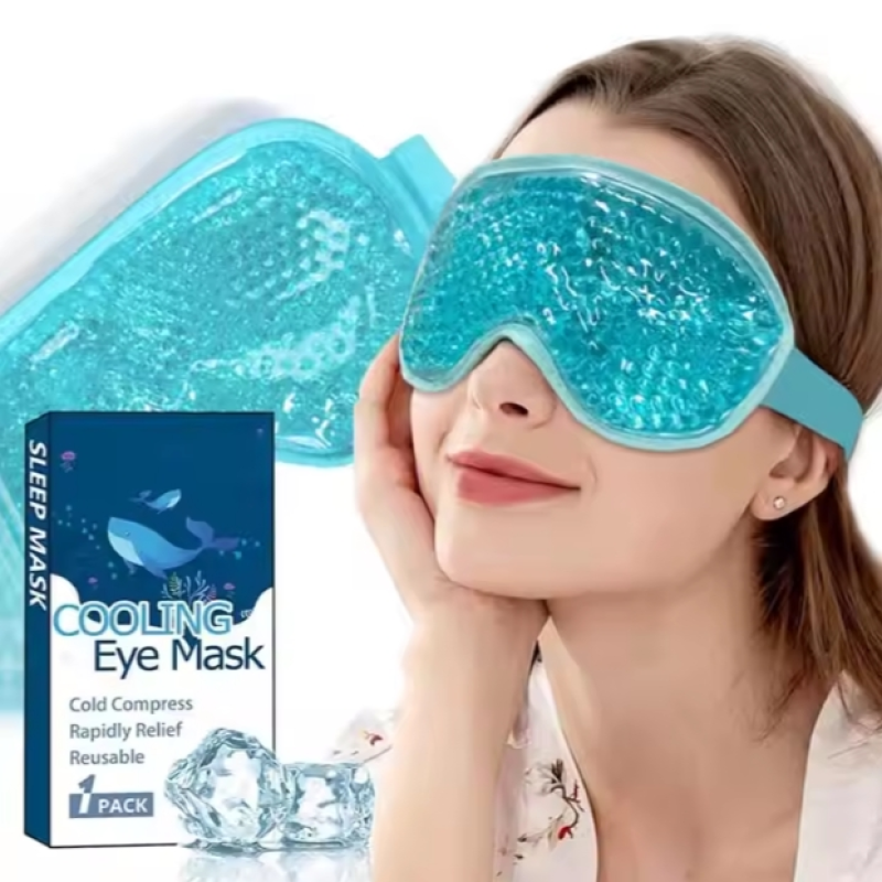 The Best-selling High-quality Reusable Gel Bead Hot and Cold Compress Cooling Eye Mask Can Relieve Eye Fatigue.