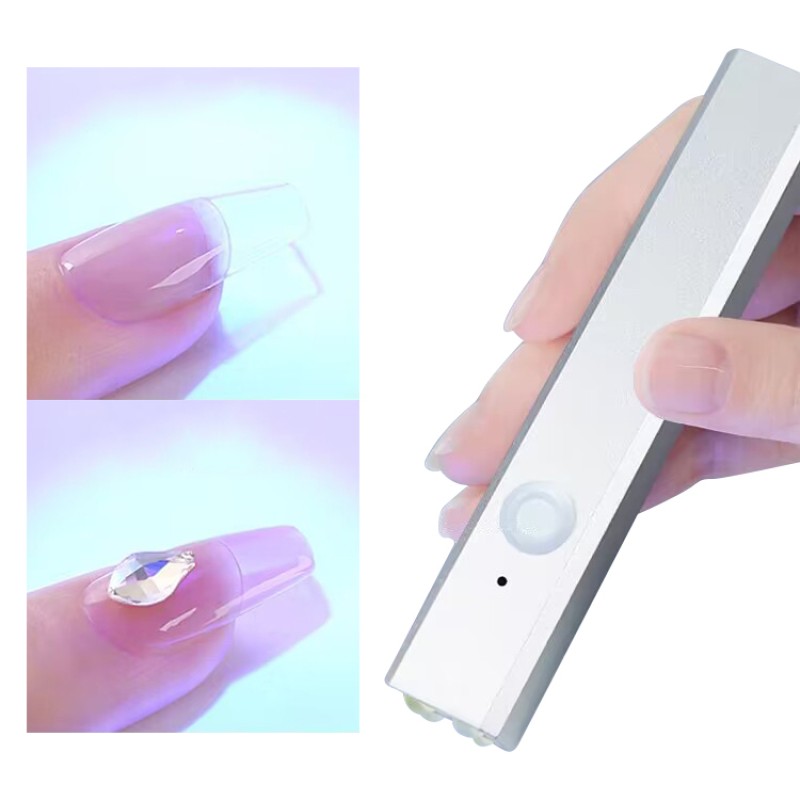 Portable Cordless Mini UV LED Nail Lamp New Design USB Rechargeable for Gel Varnish Drying
