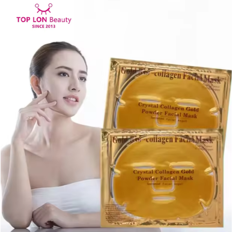 24K Gold Collagen Mask.It Is a Hydrating and Moisturizing Bone Collagen Hydrogel Sheet Mask,a High-end Product for Beauty Salons