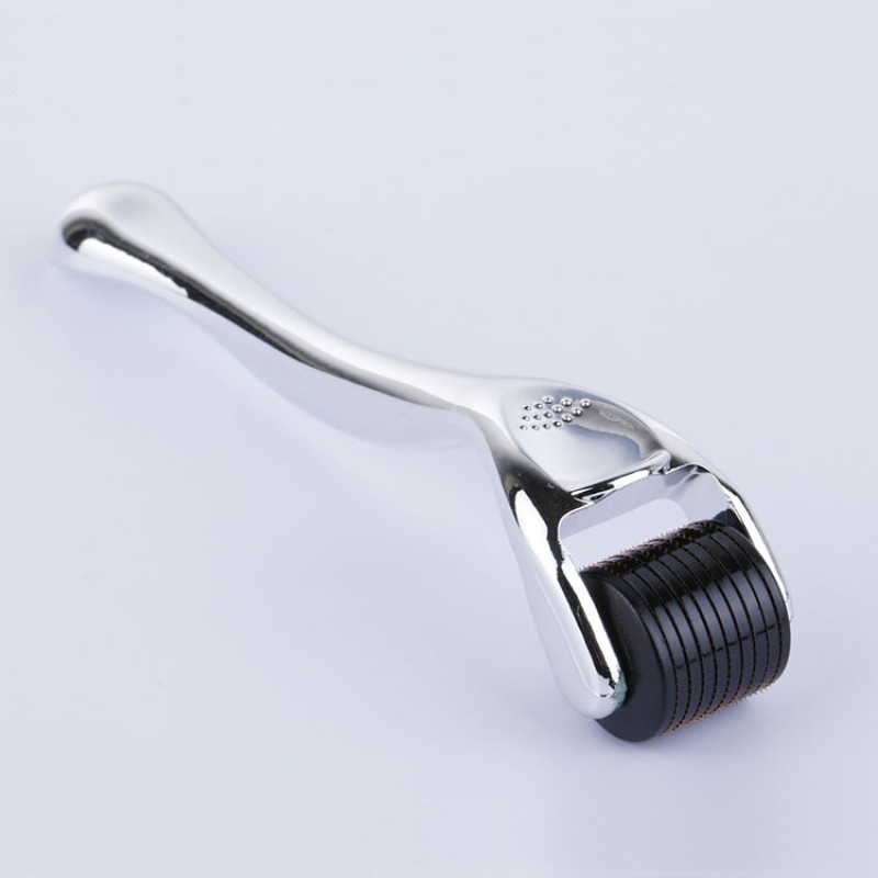 OEM Silver Derma Roller Titanium 0.3mm for Private Label Skin Rejuvenation Wrinkle Remover Dark Circles Whitening-Dermaroller