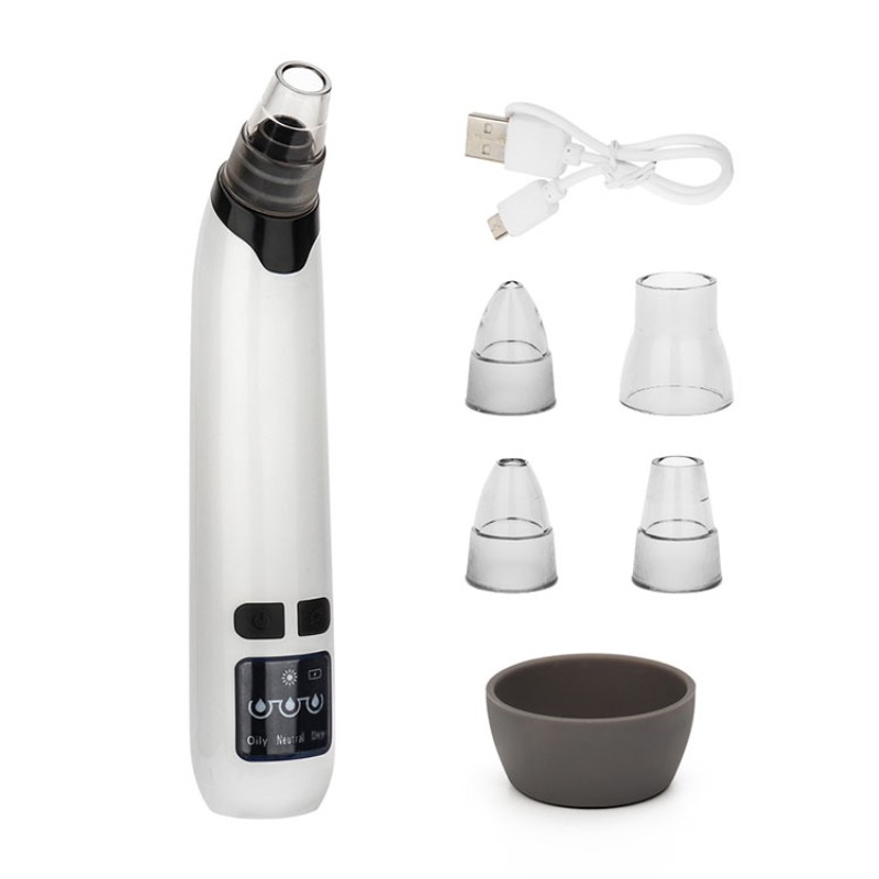 Free Sample Silicone ABS Baby Nose Suction Blackhead Remover Vacuum Face Pore Cleanser Acne Treatment Device with AU & US Plugs