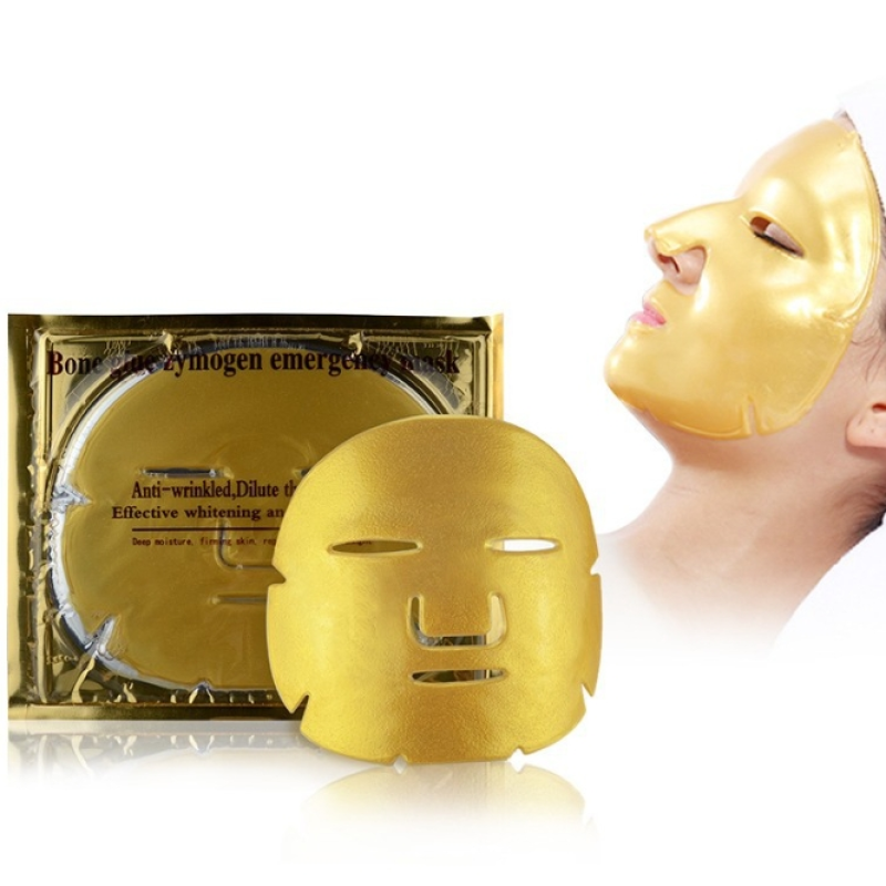 24K Gold Collagen Mask.It Is a Hydrating and Moisturizing Bone Collagen Hydrogel Sheet Mask,a High-end Product for Beauty Salons