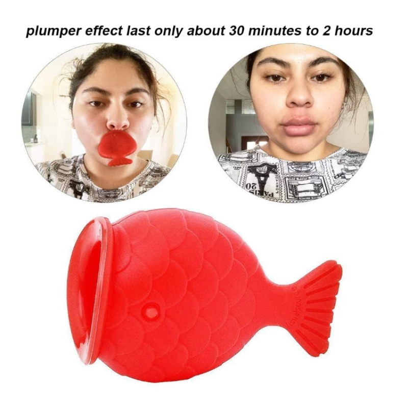Lips Enhancer Plumper Device Lips Silicone Fish Shape Natural Pout Mouth Tool Sexy Lip Mouth