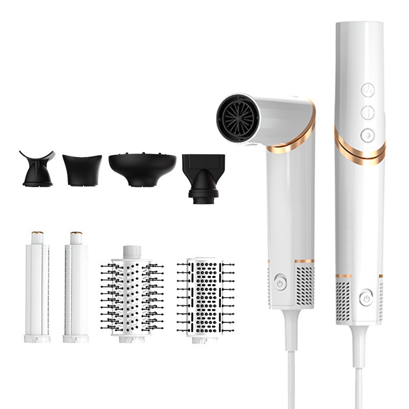 Multi-Functional Foldable Salon Hair Dryer Brush Private Brand Electric Styling Tool Set with Ceramic Negative Ion Hot Air