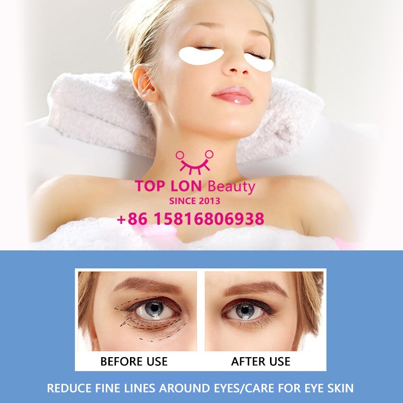 Pink Collagen Private Logo Eyelash Extension Patches Silicone Under Gel Eye Pads Eyepads for Eyelash Extensions Pads