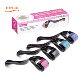 Custom logo Derma Roller 540 Microneedling Darma Roller Beard Growth Hair Roller Micro Needle Face Dermarol 0.5mm Dermaroller