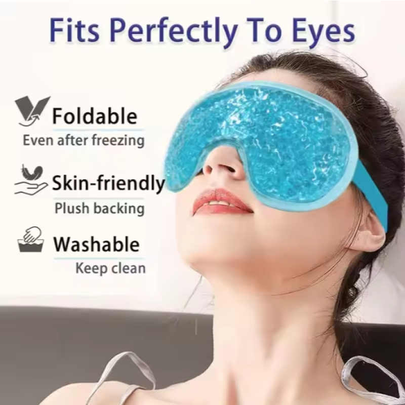 The Best-selling High-quality Reusable Gel Bead Hot and Cold Compress Cooling Eye Mask Can Relieve Eye Fatigue.
