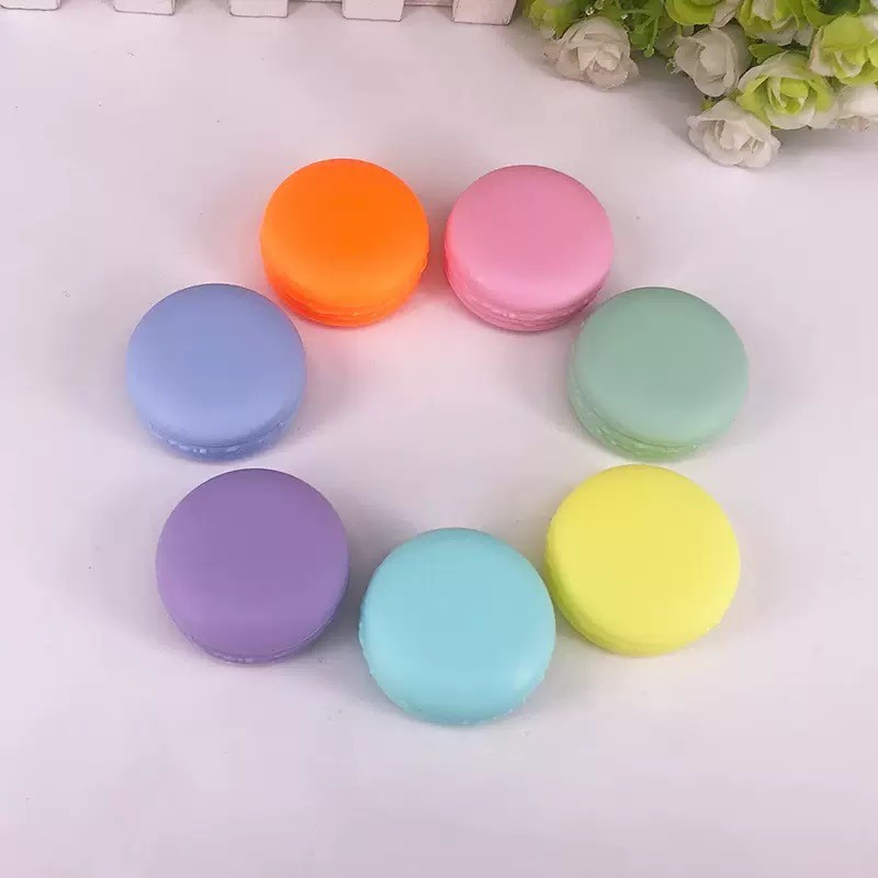 Custom Macaron Lip Balm Packaging Makeup Empty Cosmetic PP Colorful Small Pot