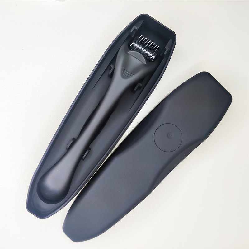 Beard Growth Kit Medical Grade Roller Derma Roller Set 540Needles Matte Black Micros Derma Roller for Hair Regrowth