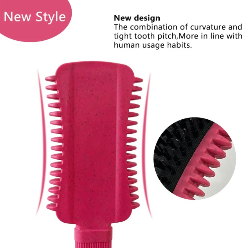 Custom logo Eco Friendly Curly Hair Styling Curl Defining Brush Detangling Massage Comb