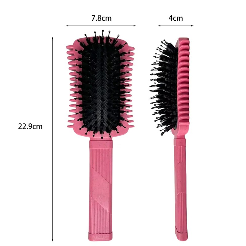 Custom logo Eco Friendly Curly Hair Styling Curl Defining Brush Detangling Massage Comb